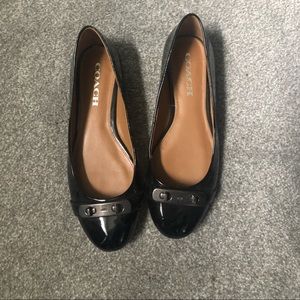 Coach flats black like new.